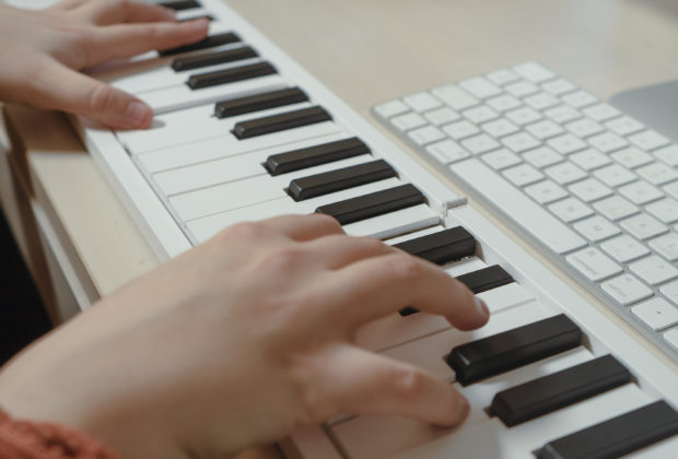 This foldable 88-note MIDI keyboard will fit in your backpack