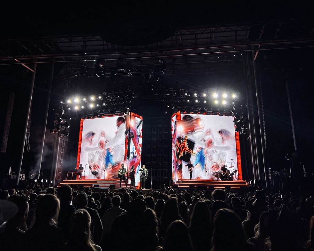 Dan + Shay perform on Sept. 19, 2024 in Nampa, Idaho as part of their 'Heartbreak on the Map' Summer Tour.